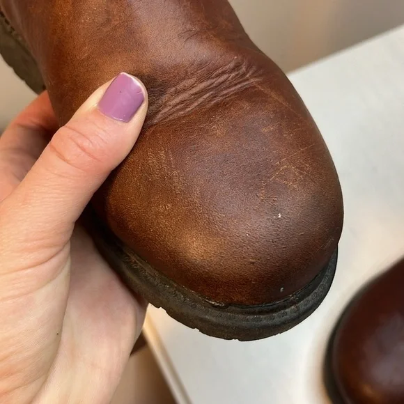 LaCrosse Wellington Youth Sz 13 Waterproof Leather CAMO Pull on Cowboy Boot - Picture 8 of 9